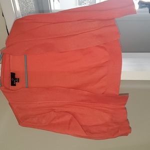 Ronni Nicole cardigan quarter sleeve peach